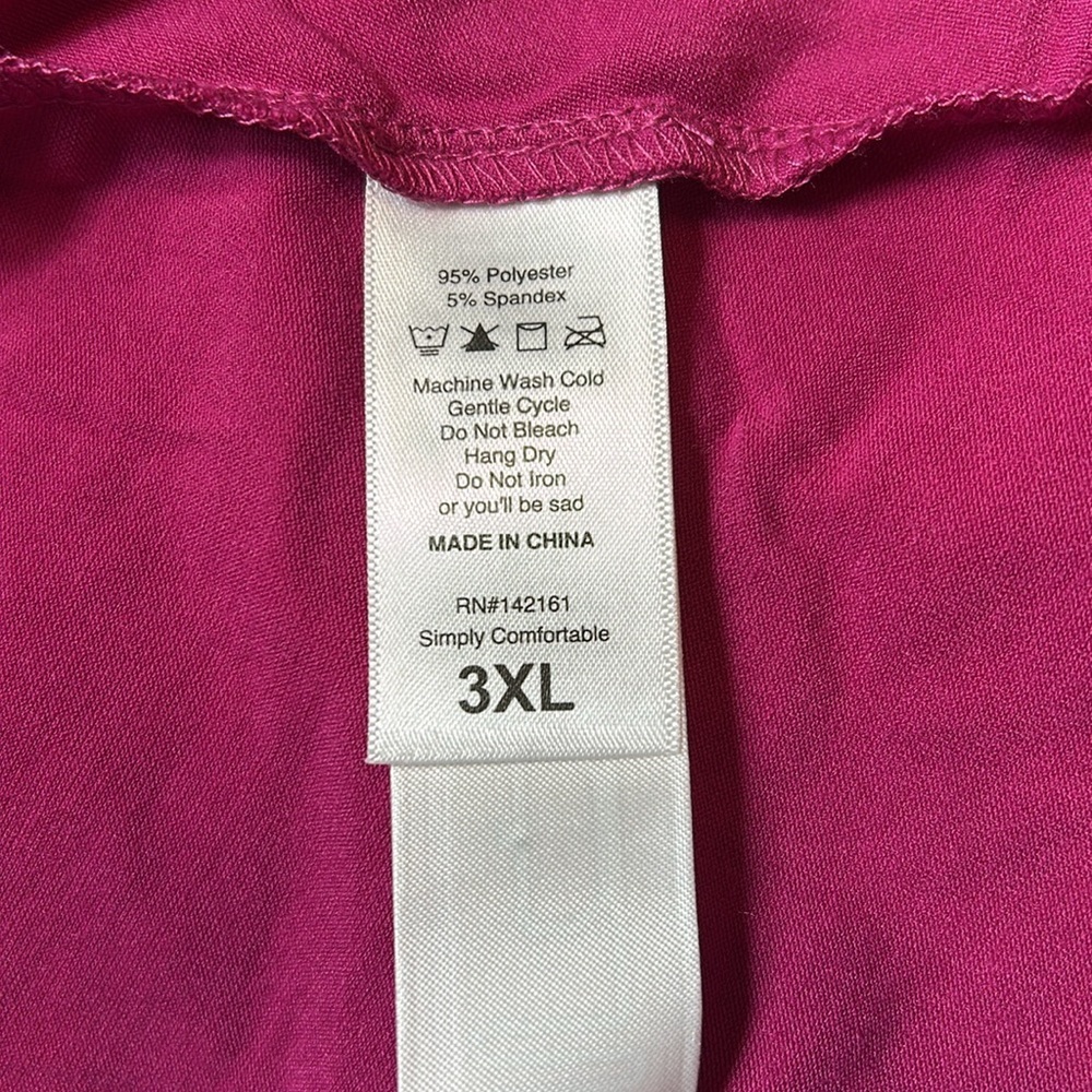 LulaRoe Riley Maxi Dress Size 3X Purple Empire Waist New - Picture 5 of 7